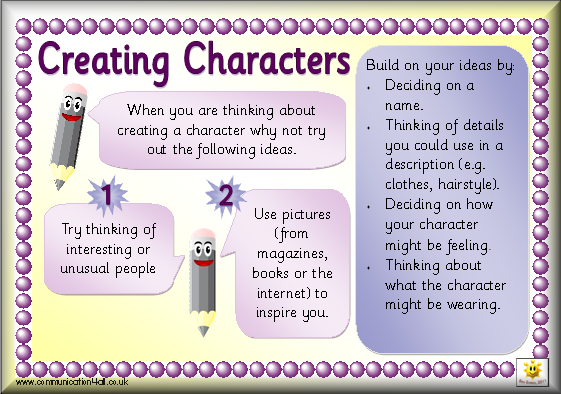 How to write a good character description ks2